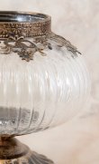 画像4: 輸入雑貨 New ロワール ゴブレット ラウンド フラワーベース 花瓶 アンティーク風 ゴールド ガラス アイアン シャビーシック YF20220135G 直輸入 リビングスタジオ (4)