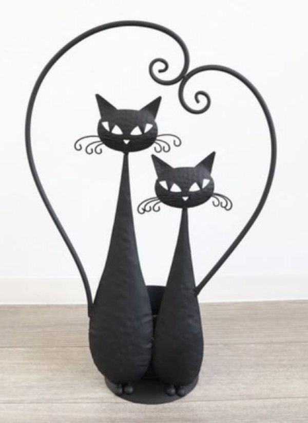 猫 置物 鉢カバー - 植物