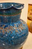 画像5: イタリア製 輸入雑貨 花瓶 フラワーベース ブルー ピッチャー 水差し アンティーク風 603-30BL 送料無料 直輸入 リビングスタジオ (5)