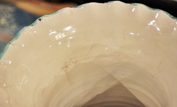 画像11: イタリア製 輸入雑貨 花瓶 フラワーベース 花柄 グリーン H35cm アンティーク風 トスカーナ 12-35gr 送料無料 直輸入 リビングスタジオ (11)