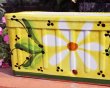画像2: スペイン製 輸入雑貨 プランター 植木鉢 黄色 花柄 40cm タラベラ焼き ハンドペイント テラコッタ 14043 送料無料 直輸入 リビングスタジオ (2)
