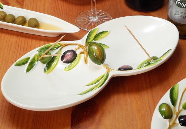 イタリア製 コンビボウル ツイントレー 食器 陶器製 レモン 立体