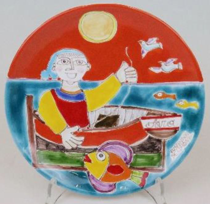 デシモーネ シチリア大壺 陶器 - 美術品 デシモーネ シチリア大壺 陶器 - 美術品