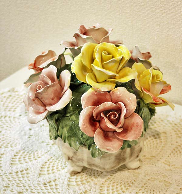 こちらは陶器で出来た花かごです陶花 イタリア製 - glchs.on.ca