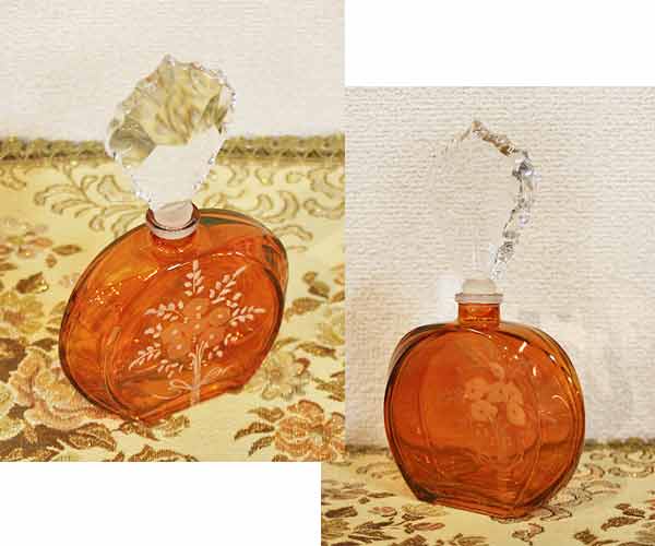 イタリア製 輸入雑貨 香水瓶 クリスタルガラス レッド 赤