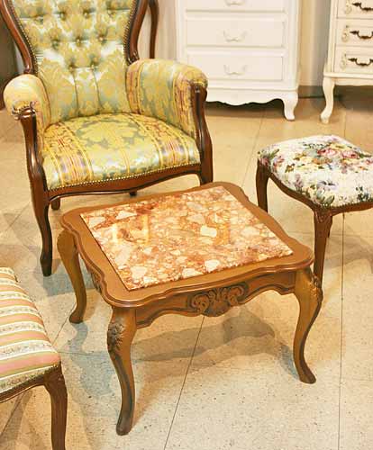 イタリア製 輸入家具 サイドテーブル 花台 大理石 ガリンベルティ 