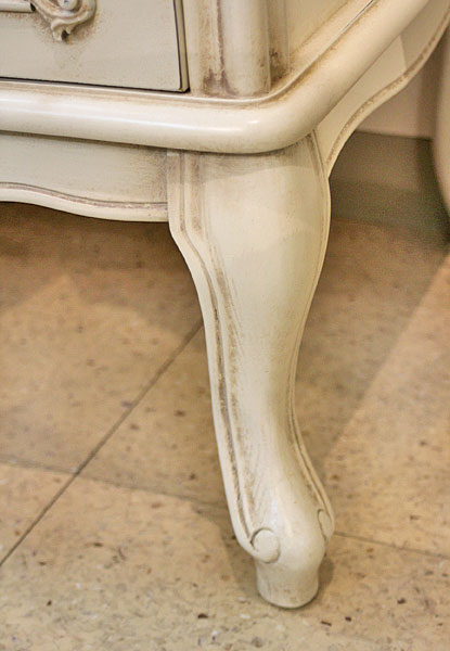 イタリア製 輸入家具 チェスト 4段 白 ホワイト アルティジャーナ L 