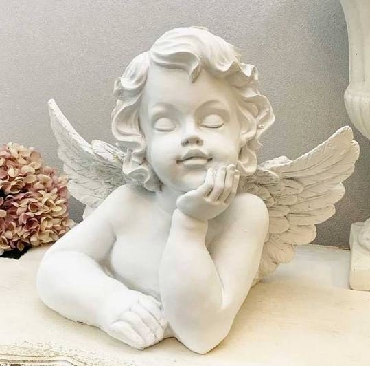 人形　天使　エンジェル　陶器　ビンテージ　置物　インテリア　欧州　工芸品　A3