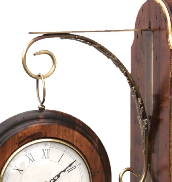 イタリア製 輸入雑貨 時計 壁掛け時計 両面 カパーニ アンティーク調