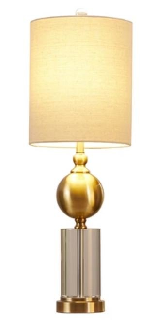 輸入雑貨 ランプ テーブルランプ クラシック モダン ガラス ゴールド