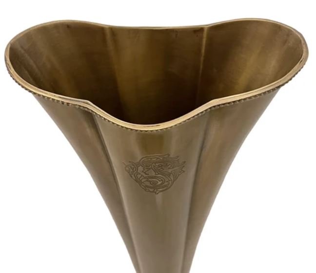 輸入雑貨 フラワーベース 花瓶 真鍮 ブラス ゴールド シャビーシック アンティーク風 ビンテージ調 H49cm FC-579 送料無料 直輸入  リビングスタジオ