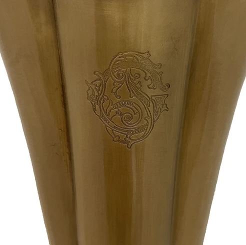 輸入雑貨 フラワーベース 花瓶 真鍮 ブラス ゴールド シャビーシック
